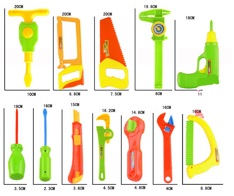 32 stks/set Baby Tool Speelgoed Vroege Onderwijs Kids Pretend Speelhuis Simulatie Reparatie Kit Power Workshop Ingenieur Jongens Gereedschap Speelgoed