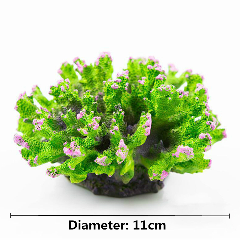Harts konstgjord korall akvarium dekoration akvarium korallrev prydnad sten korall blomma dekor akvarium bakgrund 15 stilar: Grön
