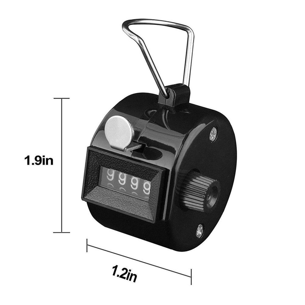 4 Digit Mechanical Counter 0000 To 9999 4 Digit Number Manual Mechanical Clicking Hand Counter For Sports Running Kicking