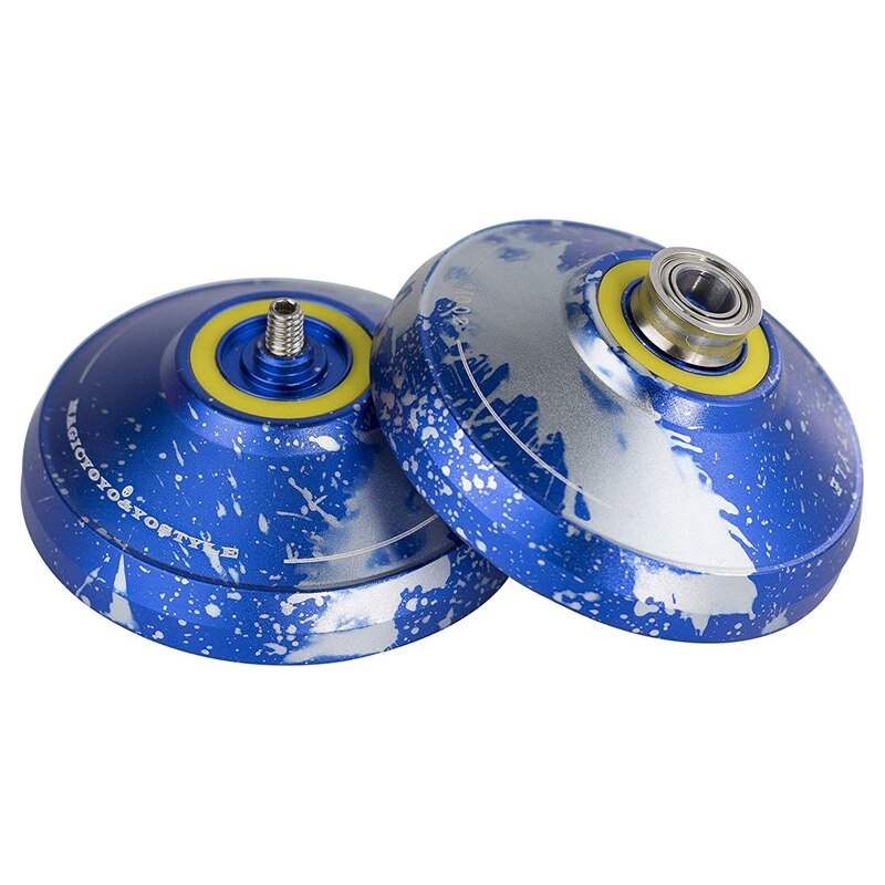 Magicyoyo  m002 jojo aus edelstahl mit t-förmigem kugellager, metallring, nicht reagierend, inklusive handschuh, holster und jojoschnüren