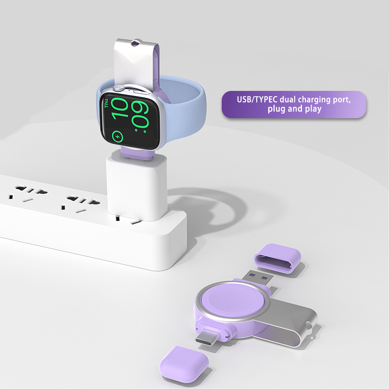 Wireless Charger - 2 in 1 Magnetic - Fast Charging Station for Apple Watch 9/8/7/6/5/SE/Ultra