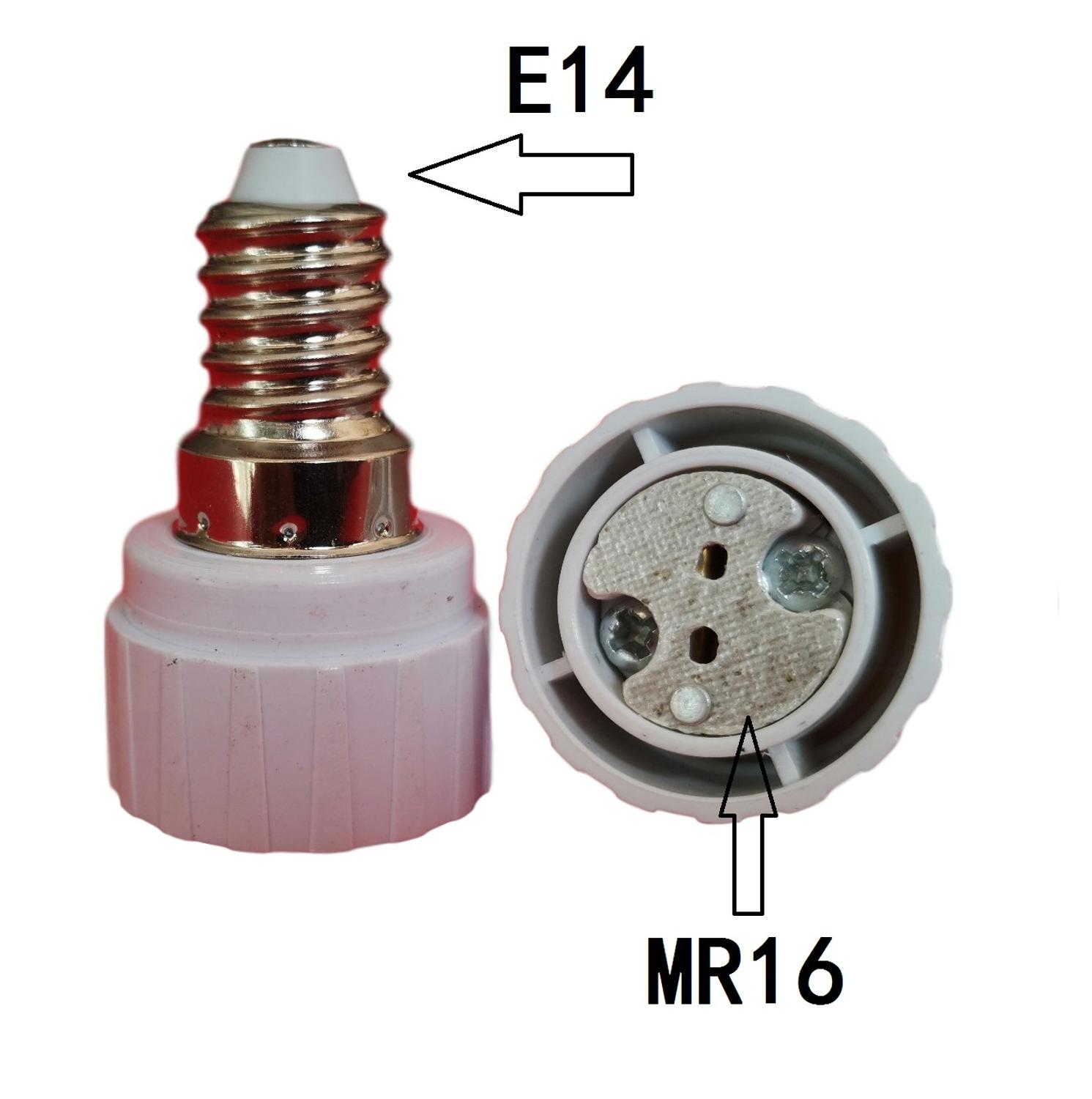 E10 e12 e14 to g9 mr16 e27 lampeholderkonverter 110v 220v adapter til basestik til led-lampe majspære: E14 to mr16