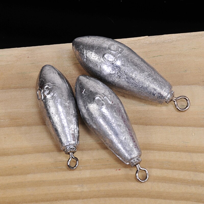 Bimoo 10 Pcs Gratis Rolling Swivel Lood Sinker/Vis Gewicht 15G 20G 30G 40G 50G Parel/Teardrop Vorm Voor Vissen