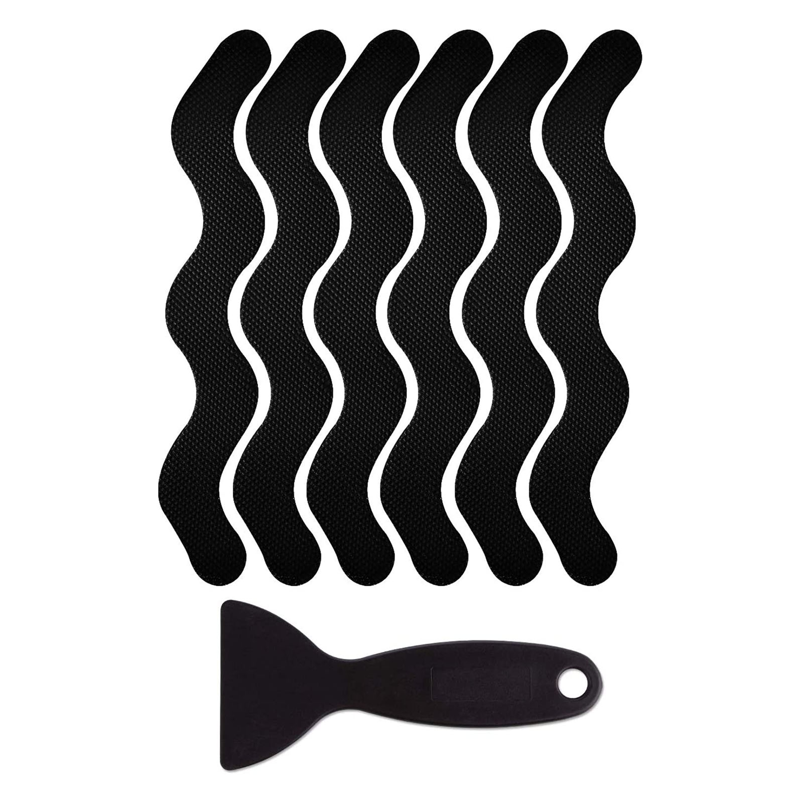 Adhesive Decals Bathtub Strips Safety Anti Slip Adhesive Anti Slip Stickers Black Gray Translucent Pink Blue Non-slip Stickers: black