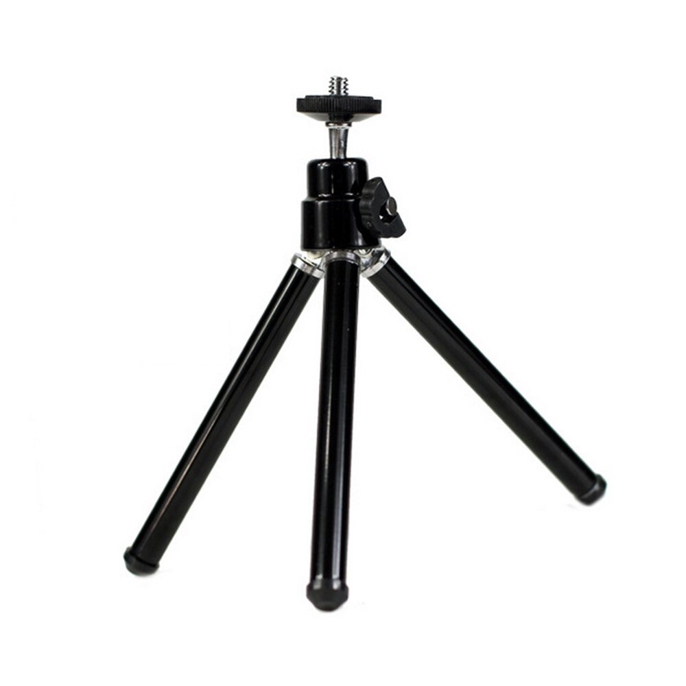 1PC Mini Aluminum Alloy Desktop Tripod 2 Section Stand Holder for Projector Camera: Black