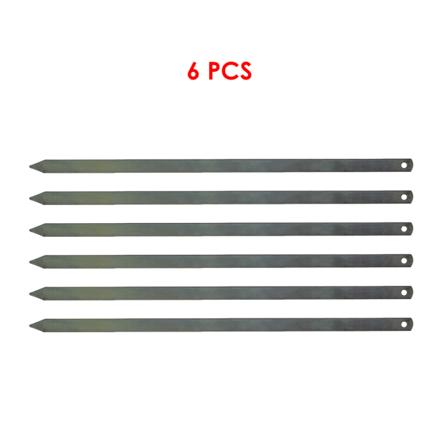 Adana Kebab Doner Vlees Gehakt Kip Gegalvaniseerd Spies 50 Cm Keuken Barbecue Grill Kebab Spies Pro Product Bbq Tool: 6 PCS