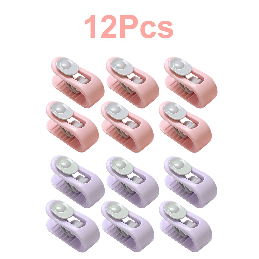 Pinzas antideslizantes para edredón, fijador de sábanas de cama, sujetador de ropa para dormir, 6/12 piezas: 12 pcs Set B