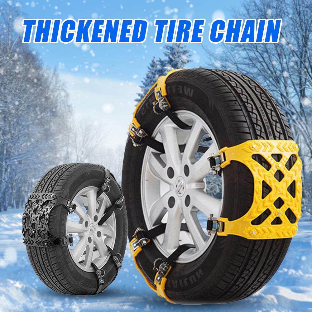 Chaîne de neige universelle de basse température et résistante à l'usure de chaîne de neige de pneu de voiture d'hiver appropriée à la route de glace/neige/sable/boue