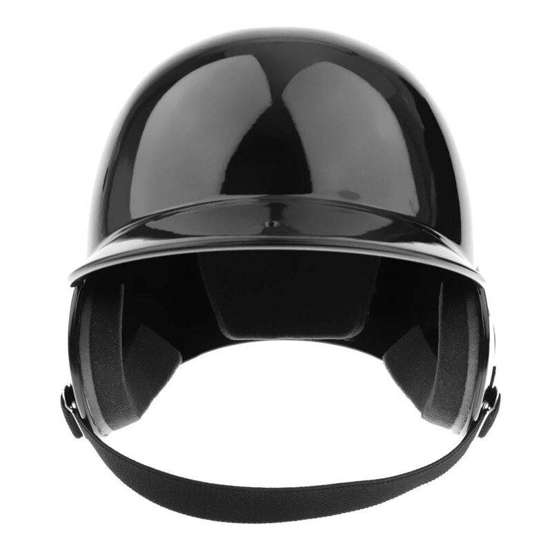 Beslag Helm Softbal Honkbal Helm Dubbele Flap-Zwart