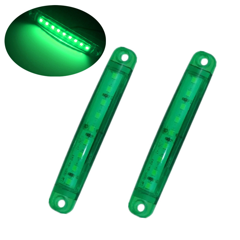2 stk lastbil tilbehør led lys 24v lastbil lampe clearance lys strip 9 smd side markør led tilbehør til lastbil