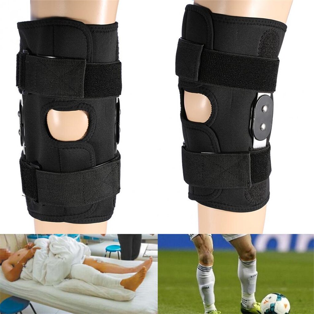1 paar sport knie pads magic riem druk ondersteuning kniegewricht vaste knee pads L-XL