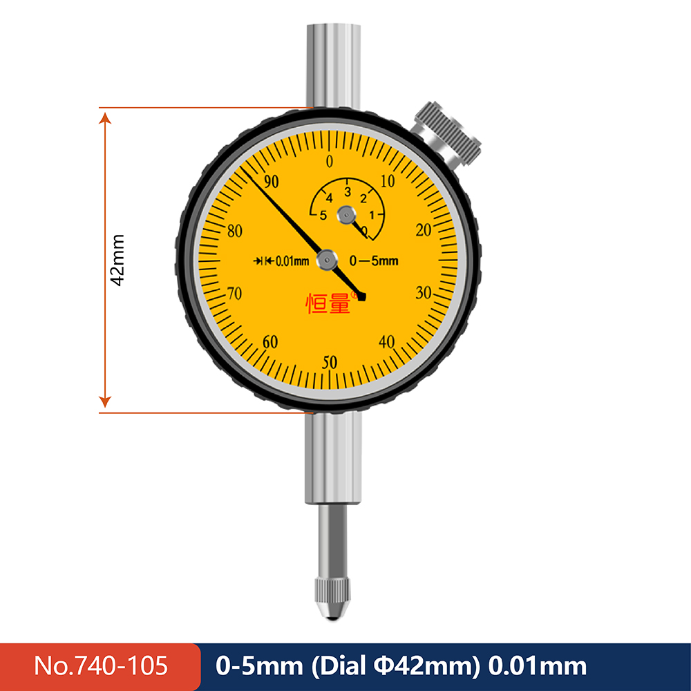 Boutique Mechanical Dial Indicator Stainless Steel Length Measuring Tool Specification 0-3mm 0-5mm 0-10mm 0-20mm 0-30mm 0-50mm: Red