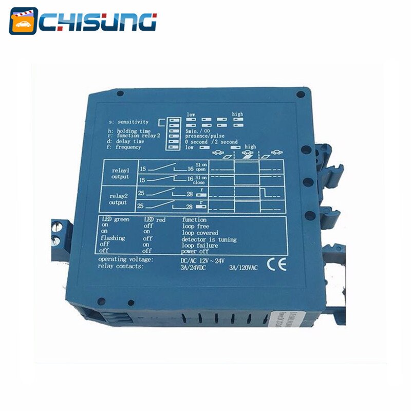 Vehicle loop detector 12V 24V DC in one single channel