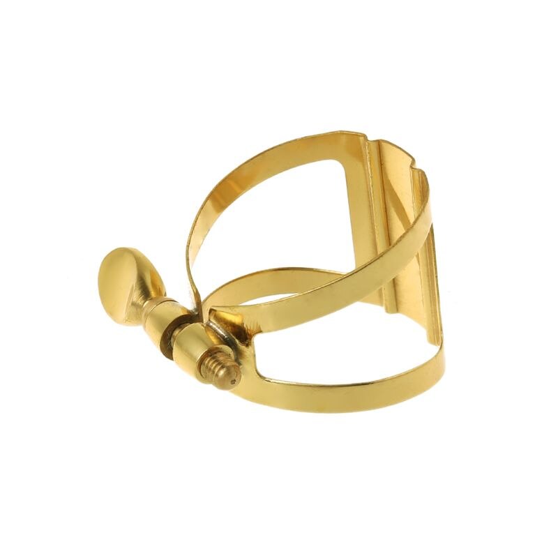 1 Pc Soprano Alto Tenor Saxophone Clarinet In Bb Flexibility Gold Mouthpiece Ligature Accessories 4 Styles: A