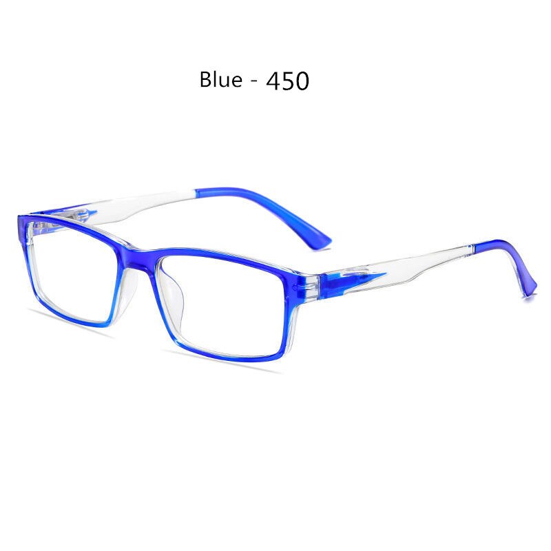 Afgewerkt Bijziendheid Bril Mannen Vrouwen Bijziend Brillen Student Kortzichtig Goggles Dioptrie-1.0 -1.5 -2.0 -3.0-6: blue-450