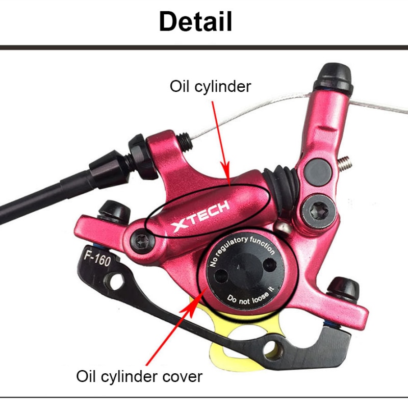 ZOOM XTECH-pinzas de freno de disco hidráulico HB100 para bicicleta de montaña, delanteras y traseras, 120/140/160/180MM, MT200 M315