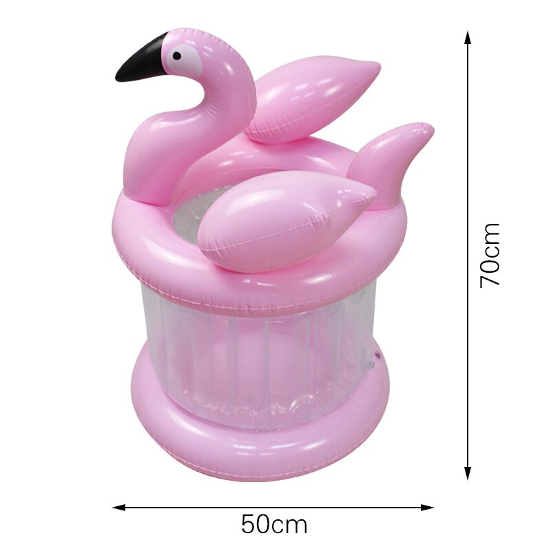 Flamingo Vormige Opblaasbare Bekerhouder Opblaasbare Stand Zwembad Speelgoed Float Drinken Opblaasbare Bekerhouder Bekerhouder Zwembad