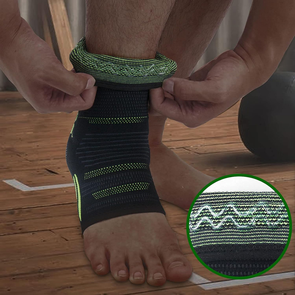 1 Stück Kompressions-Knöchelbandage, Silikon-Knöchelhülsenunterstützung, Schmerzlinderung von Plantarfasziitis, Achillessehnenentzündung, Gelenkschmerzen