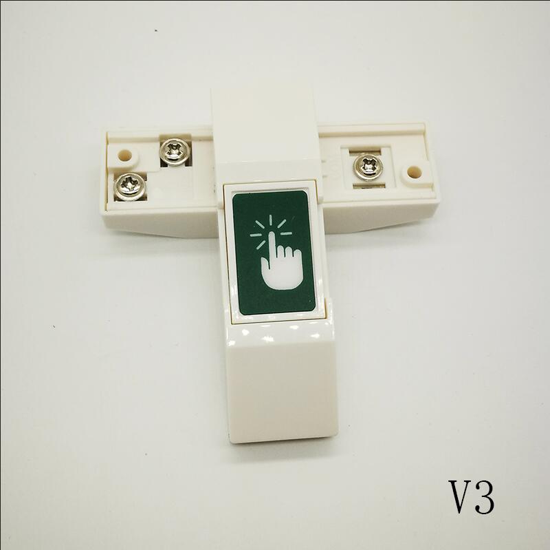 NO/NC/Com Contact Exit Button Mini size plastic access exit button Slim exit switch with back box for all kinds doors