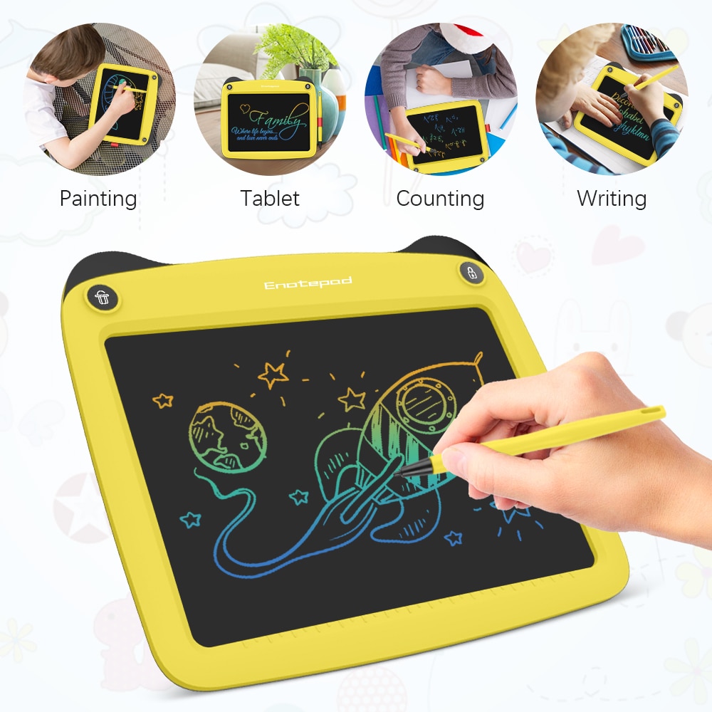 Enotepad 9 Inch Lcd Writing Tablet Drawing Tablet eyes protection ink-free and dust-free writing tablet lcd drawing tablet