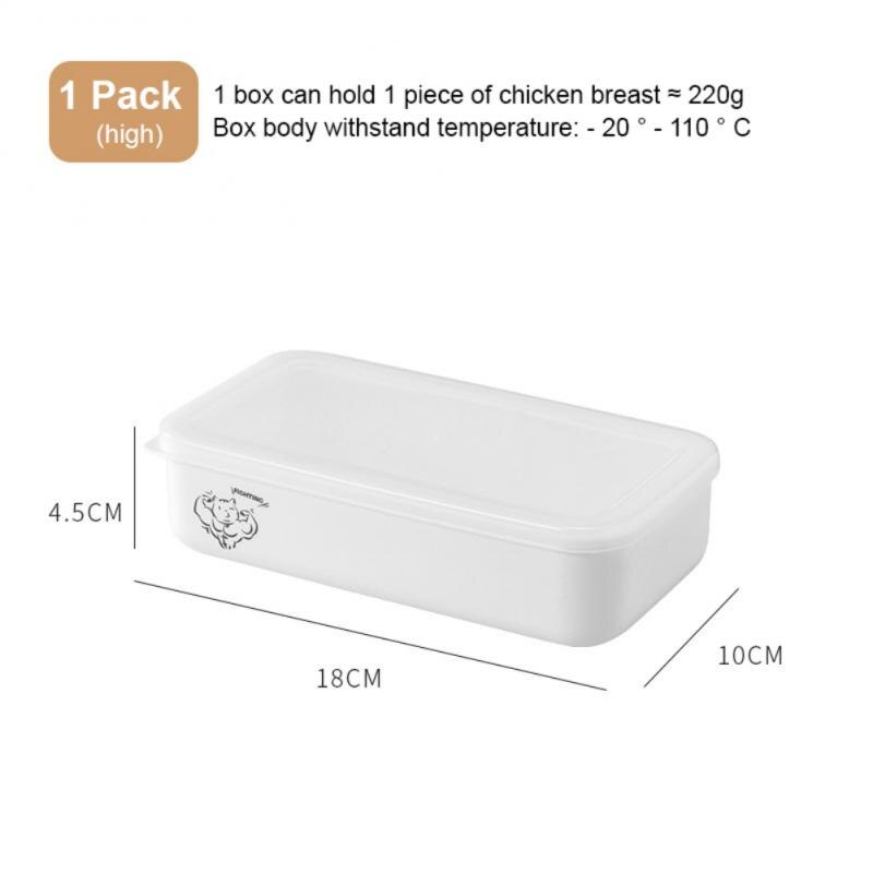 Refrigerator Fresh-keeping Box Lunch Box Bento Microwae Heating Lunch Container Food Storage Box Sealed Cold Storage Box: high