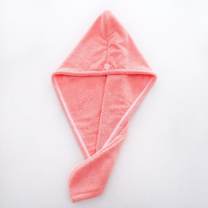 Mikrofaser Schlecht Handtuch Haar Trocken Schnell Trocknend Dame Schlecht handtuch weiche dusche kappe Hütte für Dame mann Turban Kopf wickeln baden Werkzeuge: Rosa