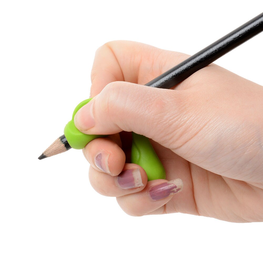 2 Pcs Silicone Rubber Children Pencil Holder School Supplies Pen Writing Aid Grip Stationery Pencil Posture Correction Device