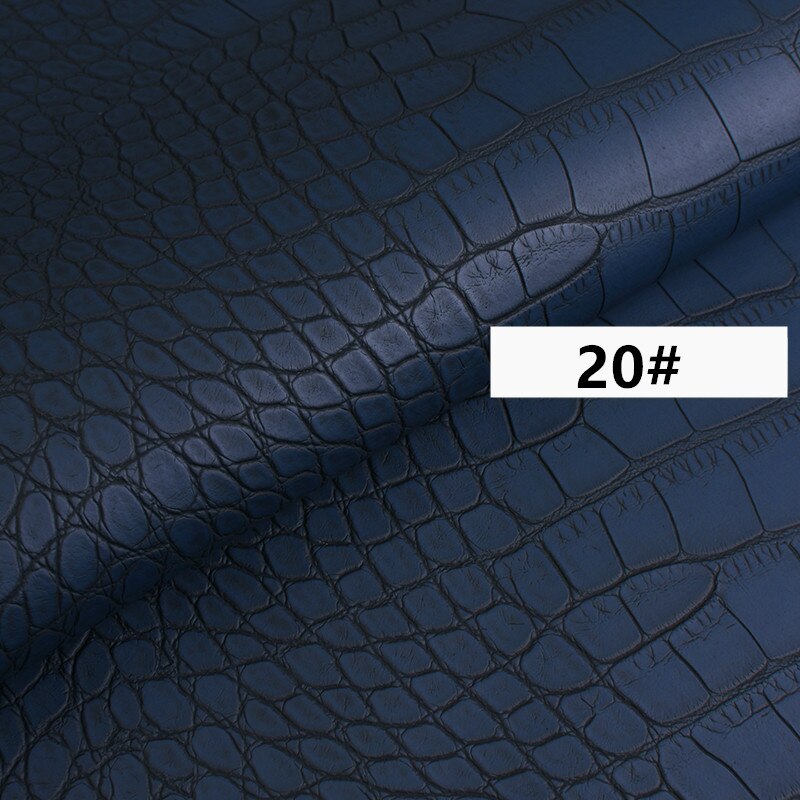 50x138cm 0.8mm Faux PVC leather Fabric Imitation Crocodile Skin Embossed Synthetic PVC Faux Leather for Decoration Sofa Home: NO20