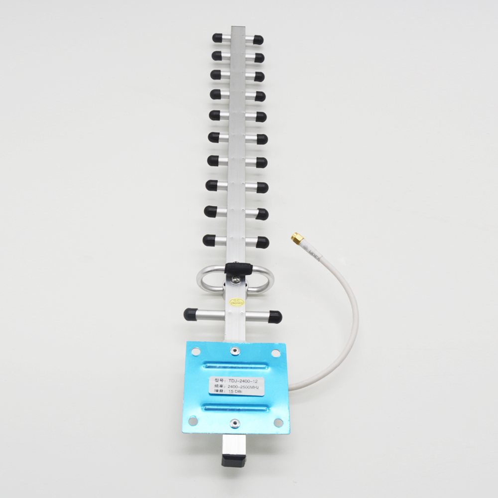 4g Antenna 15dbi 3g Yagi Antenna 4g 2400-2500 Outdoor Antenna 4g Lte External Yagi Antenna With N Female SMA Male