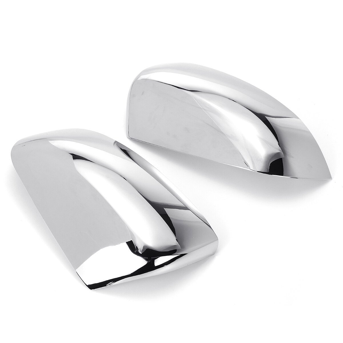 2Pcs ABS Chrome Rear View Side Exterior Mirror Covers For Ford Ranger Waterproof No Fade No Rust Glossy Mirror Surface