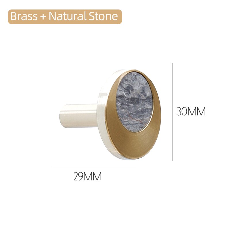 Brass Door Handles Stylish Modern Kitchen Cabinet Handle Simple Hooking Door Handle for Wardrobe Dresser: Natural K