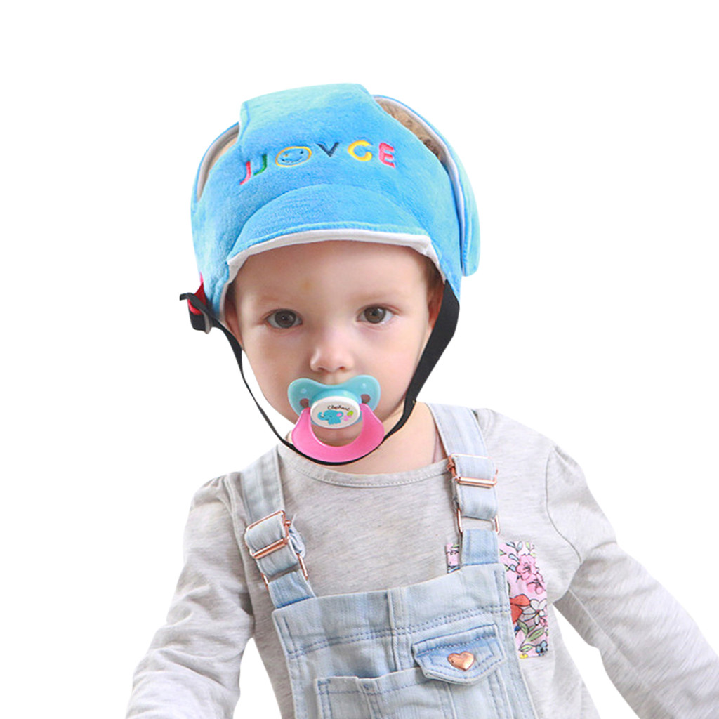 Baby Schutz Helm Junge Mädchen Anti-kollision Sicherheit Helm Infant Kleinkind sicherheit & Schutz Weichen Hut für Kinder Zu Fuß kappe: Blue