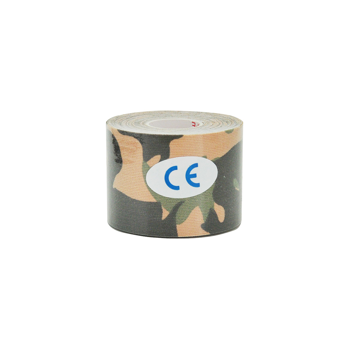 Vendaje muscular de camuflaje verde, cinta adhesiva elástica de algodón para lesiones, alivio del dolor muscular de rodilla, 1/6/10 piezas: 1 Pcs / 10cmX500cm