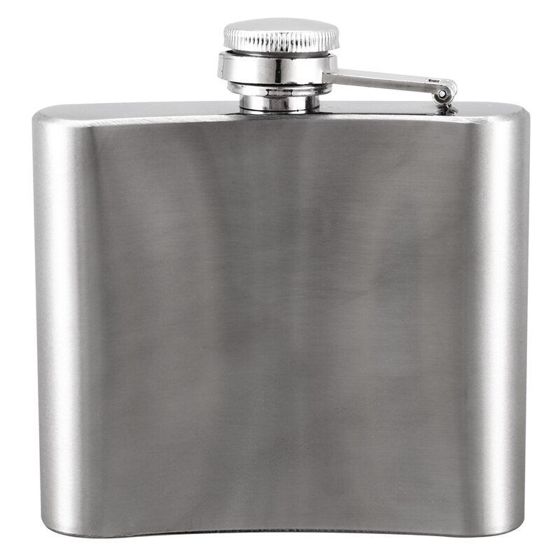 Stainless Steel Hip Liquor Whiskey Alcohol Pocket Flask Box + Funnel