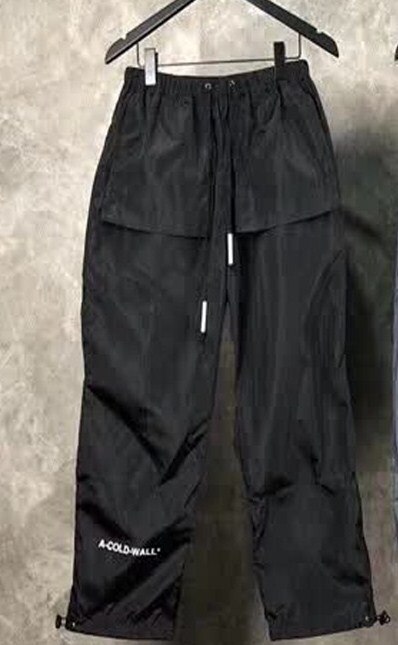 A-COLD WALL Pants High Street Two-layer pocket A-COLD-WALL* Trousers Men Women ACW Jogger Pants Inside Tag: S / 1