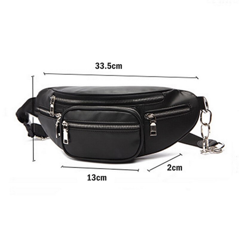 Waist Bag Pack Multi-function Steam Punk Leg Package PU Leather Shoulder Bag Women Belt Pochete Pack