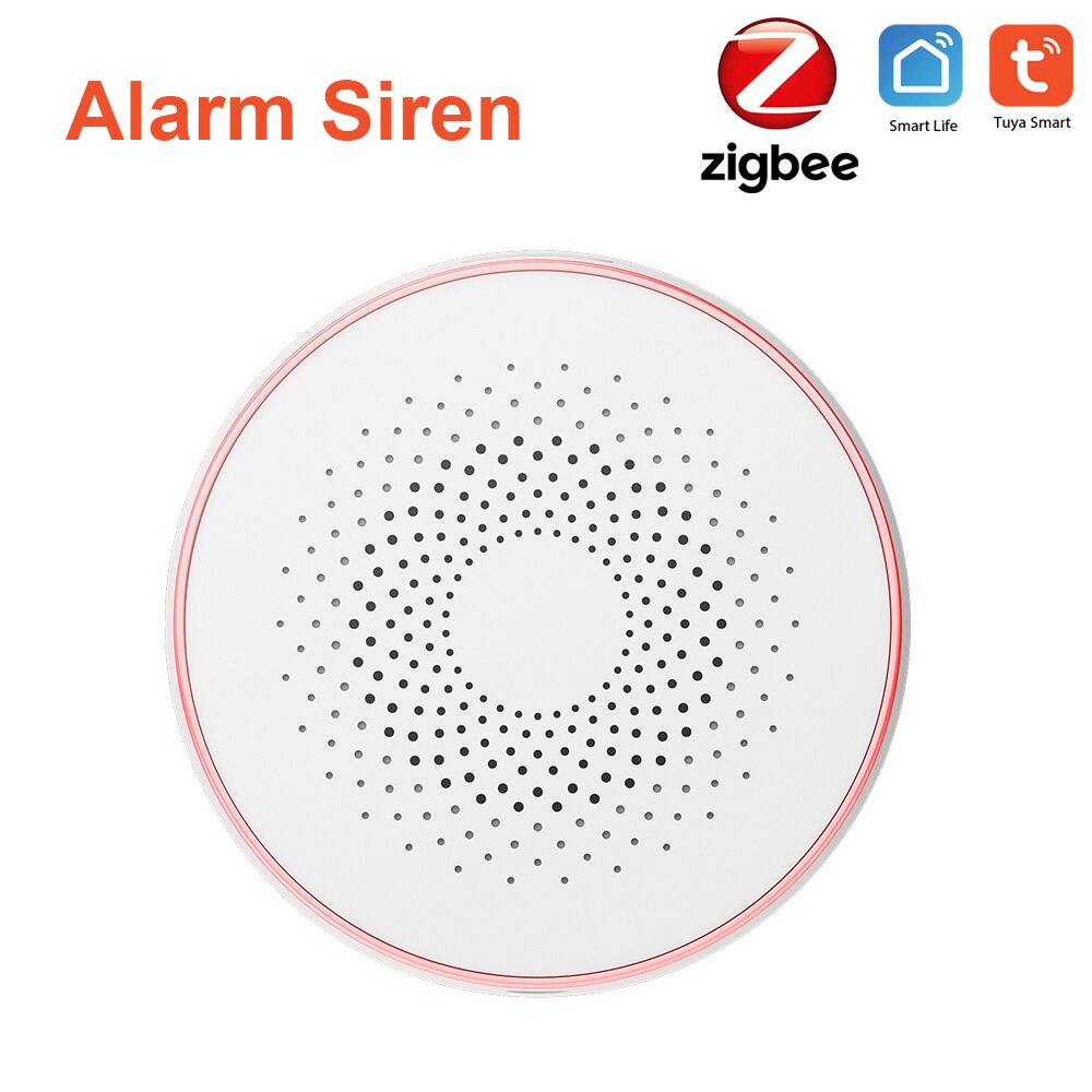 Tuya Zigbee Alarm Strobe Siren 95db multi-sirens linkage alarm together siren interlinked zigbee sirens