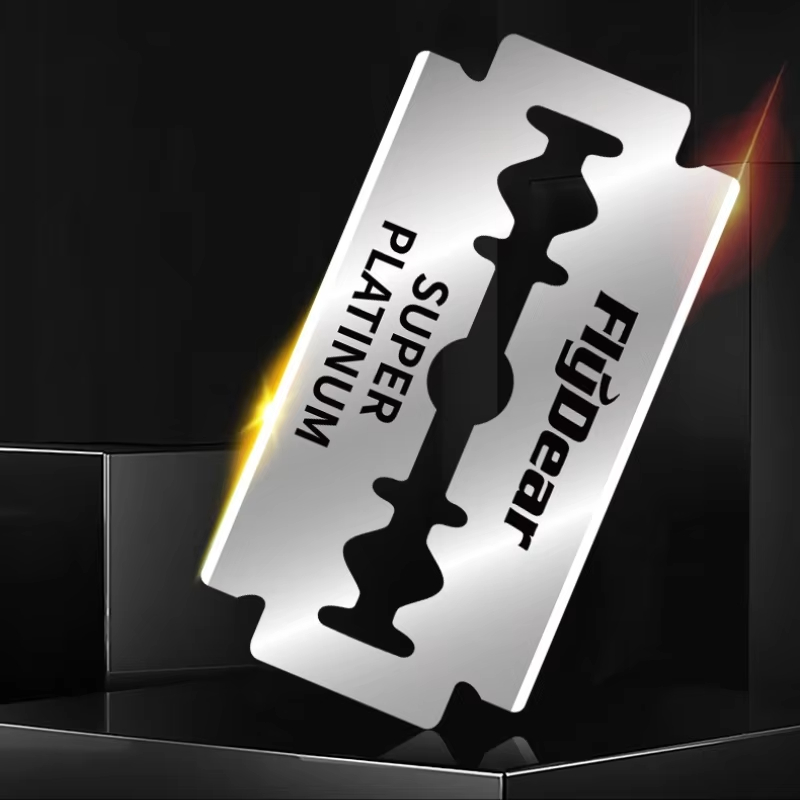 100 kpl -10 kpl ruostumattomasta teräksestä valmistettua turvapartahöylää, kaksiteräiset partakoneet miesten parturi- ja parranajokarvanpoistoon