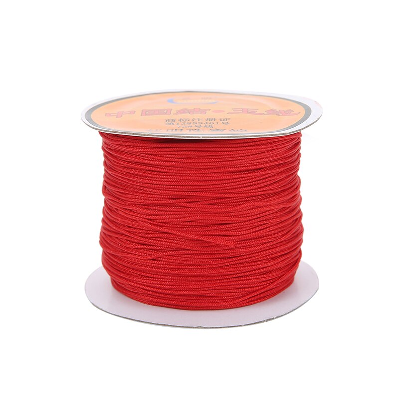 45 metros 0,4 0,6 0,8 1 1,5mm hilo de nailon para pulsera nudo chino Kumihimo macramé hilo trenzado cadena fabricación de joyas: L / Verde