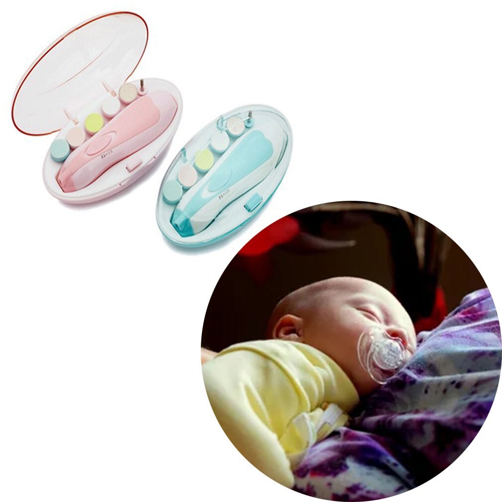 Baby Elektrische Nail Grinder Kind Manicure Multifunctionele Led Lamp Abs Safe Baby Nagelknipper Manicure Gereedschap