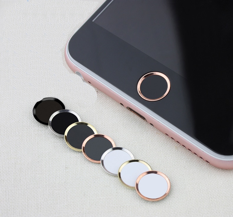Aluminium Touch Id Home Button Sticker Voor Iphone 8 7 7 6 6S Plus 5S Ondersteuning Voor vingerafdruk Identificatie Unlock Touch Key