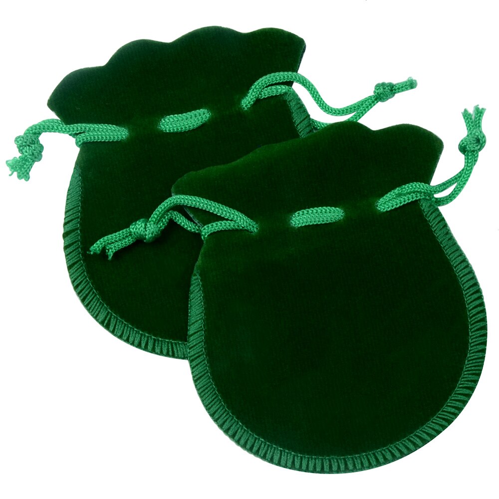50 kpl/pussi korupakkaus pyöreä samettipussi 7 x 9cm korulaukkua kiristysnyöripussit &amp; pussit