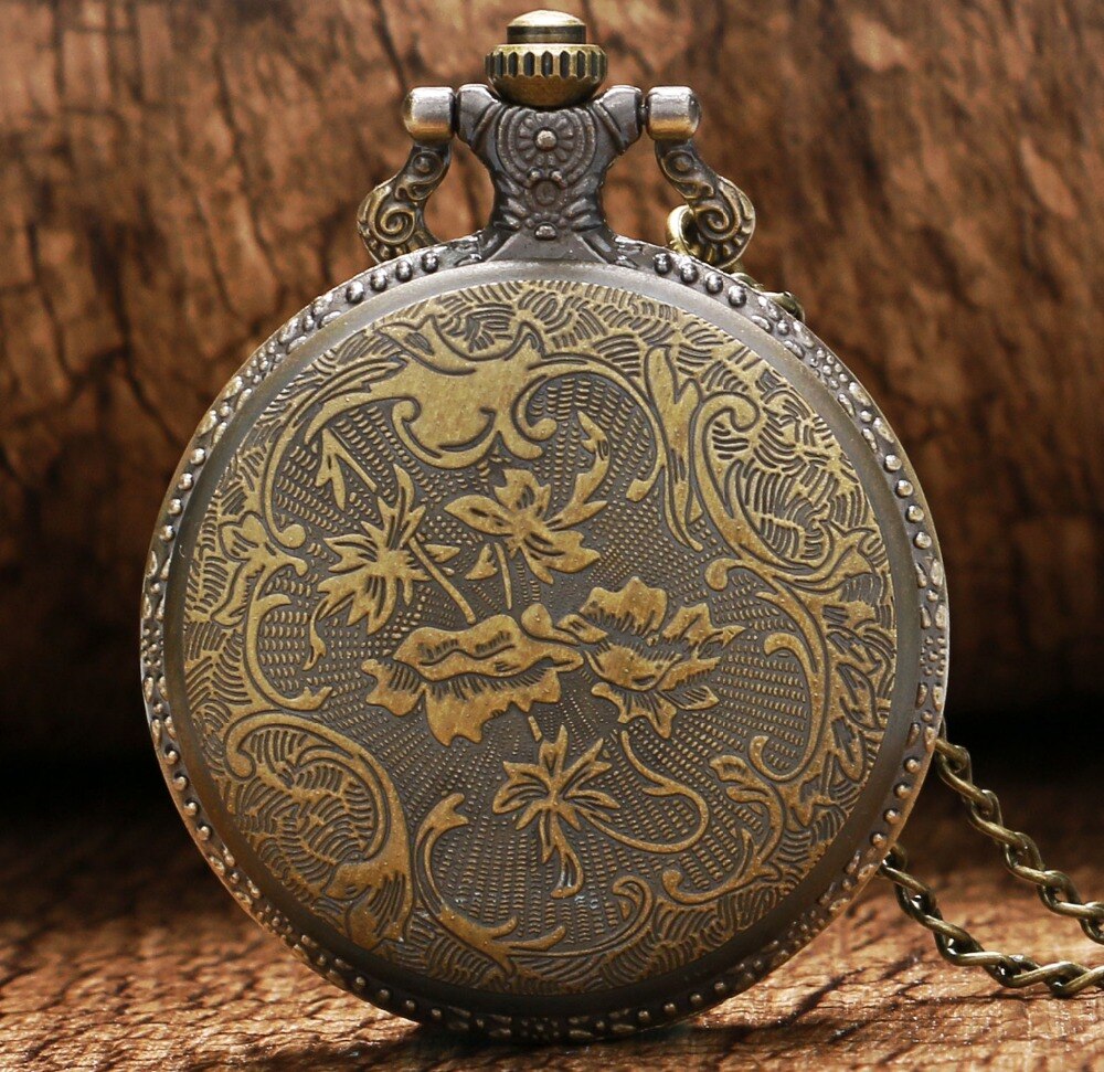 Retro pirater skalle i ett stycke fickur steampunk hängande klockor  p419