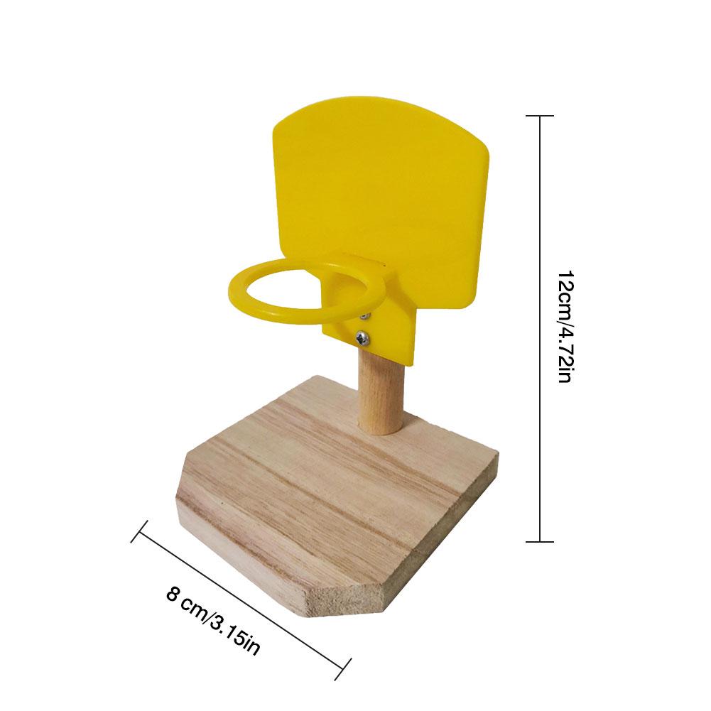 Bird Mini Basketball Hoop Basketball Shoot Toy 3pcs Balls Educational Training Parrot Chew Toys Intelligence Puzzle Development