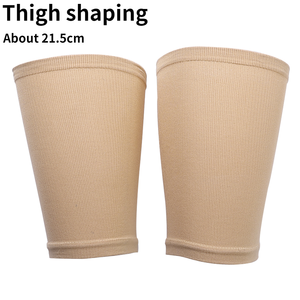 Calzini a compressione attillati sagomati alla coscia Uomini e donne Atleti Prevengono le vene varicose Gambo in nylon Calzini a doppia forma Gamba Sox: Black