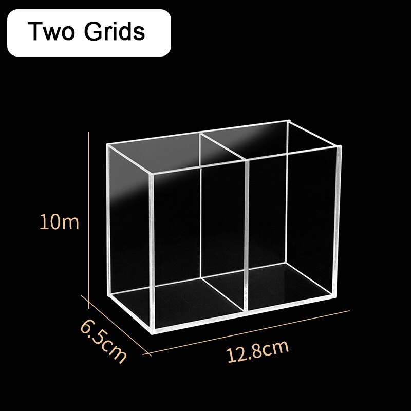 High Transparent Acrylic Desktop Separated Fish Tank for Betta Small Fish Open Aquarium Water Plant Tank Tortoise Tank: C