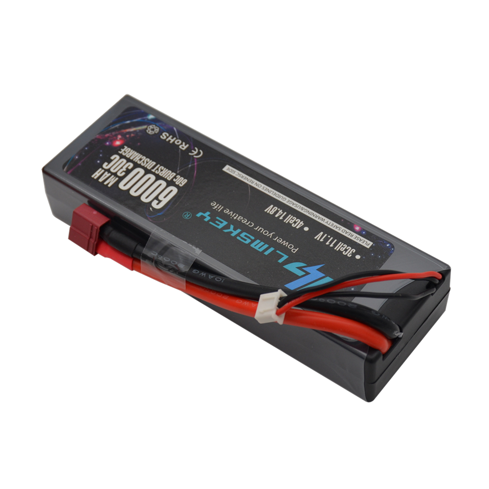 2 enheter limskey 6000 mah lipo batteri 7.4v 30c 2s lipo rc batteri med dekanplugg för rc evader bx bil lastbil truggy buggy helicopt