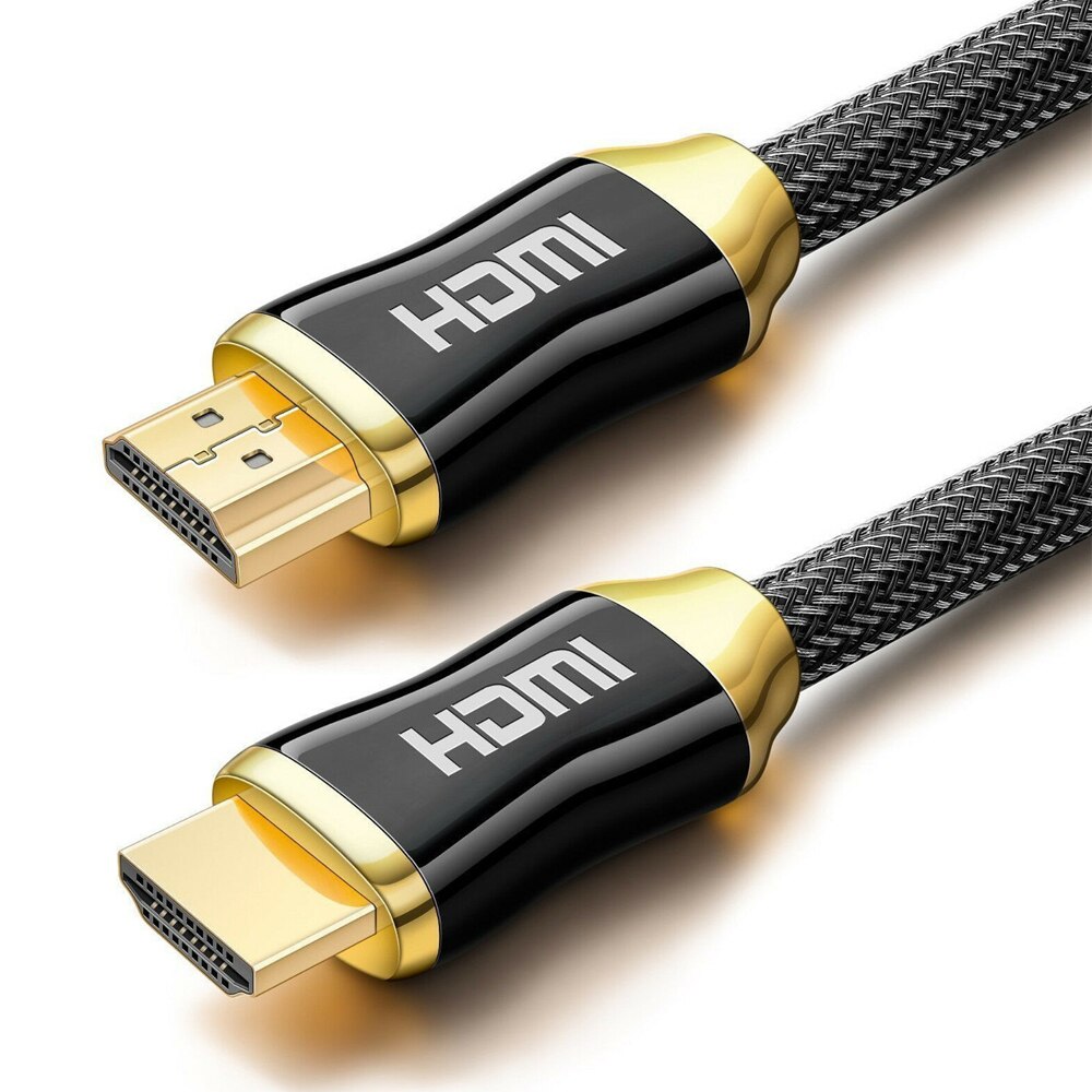 1m 2m 3m 5m 10m premium 4k hdmi kabel 2.0 højhastigheds guldbelagt flettet bly 2160p 3d hdtv uhd