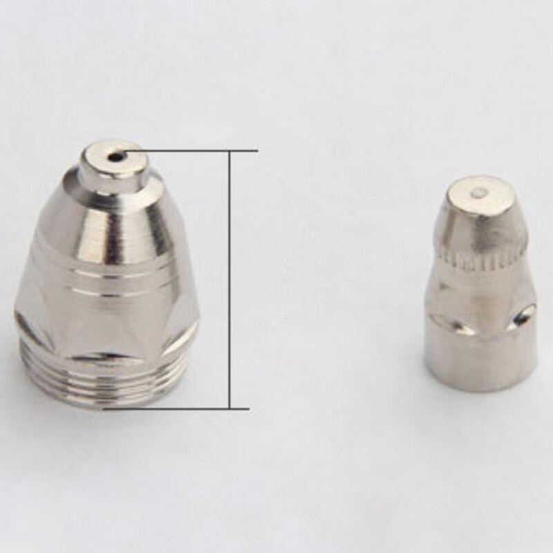 P80 Air Plasma Nozzle 1.1mm Plasma Cutting Machine Torch Consumables CNC Cutting Electrode Nozzle 20 Pcs