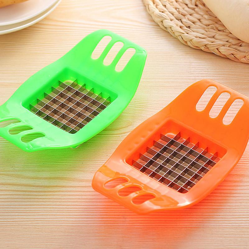 French Fry Fries Cutter Potato Vegetable Slicer Tools Chopper Stainless Steel Potatoes Cutting Device Cooking Supplies